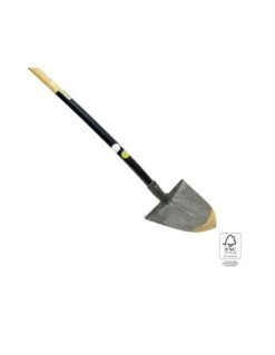 Badile A "V" Cm 27x27 Con Manico In Legno Di Faggio FSC Lunghezza Cm 130