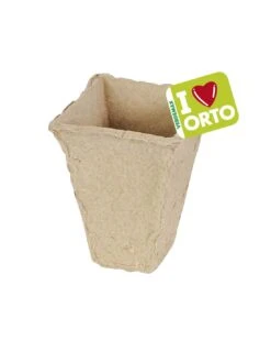 Vasetti Quadrati Biodegradabili Cm 5x5xh6 - 10 Pz