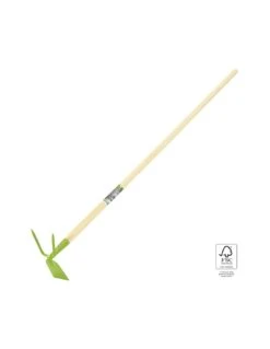 Zappetta Quadra Bidente Con Manico FSC Lunghezza Cm.130